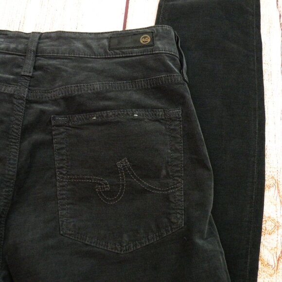 AG Adriano Goldschmied The Farrah high rise Skinny Corduroy Navy size 38 - Picture 5 of 6